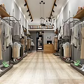Modern Clothing Store 3d model