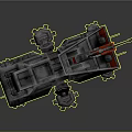 Futuristic Military Pilot Controlling Armored Mechanical Quadruped Combat Vehicle
