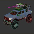 Self-made armed car modified car modified car chariot chariot doomsday car self-made car self-made car modified car 3d model