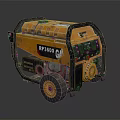 Yellow Black RP3500 Generator With Portable Design And Wheels For Power Supply