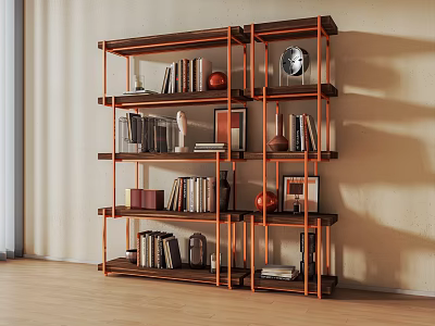 Modern Decorative Storage Rack 3d model