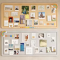 Creative Photo Wall With Family Nature Photos Rainbow Decor And HOME Sign