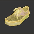 Cloth Shoes Flat Shoes Canvas Shoes Old Cloth Shoes 3d model