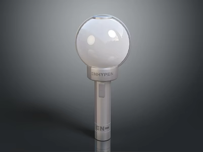 Modern SHYPIN Spherical Device With Smooth White Body And Silver Base 3d model