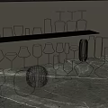 Transparent Wine Bottles And Glasses In Various Shapes Displayed On Modern Shelf And Tabletop