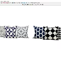 Cream style pillow sofa pillow pattern pillow style pillow 3d model