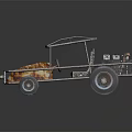 Rugged Terrain Ideal for Off Road Vehicle Featuring Metal Frame and Large Tires