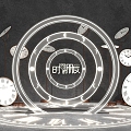 Time Clock Meichen Photo Punch Clock Watch Device Art 3d model