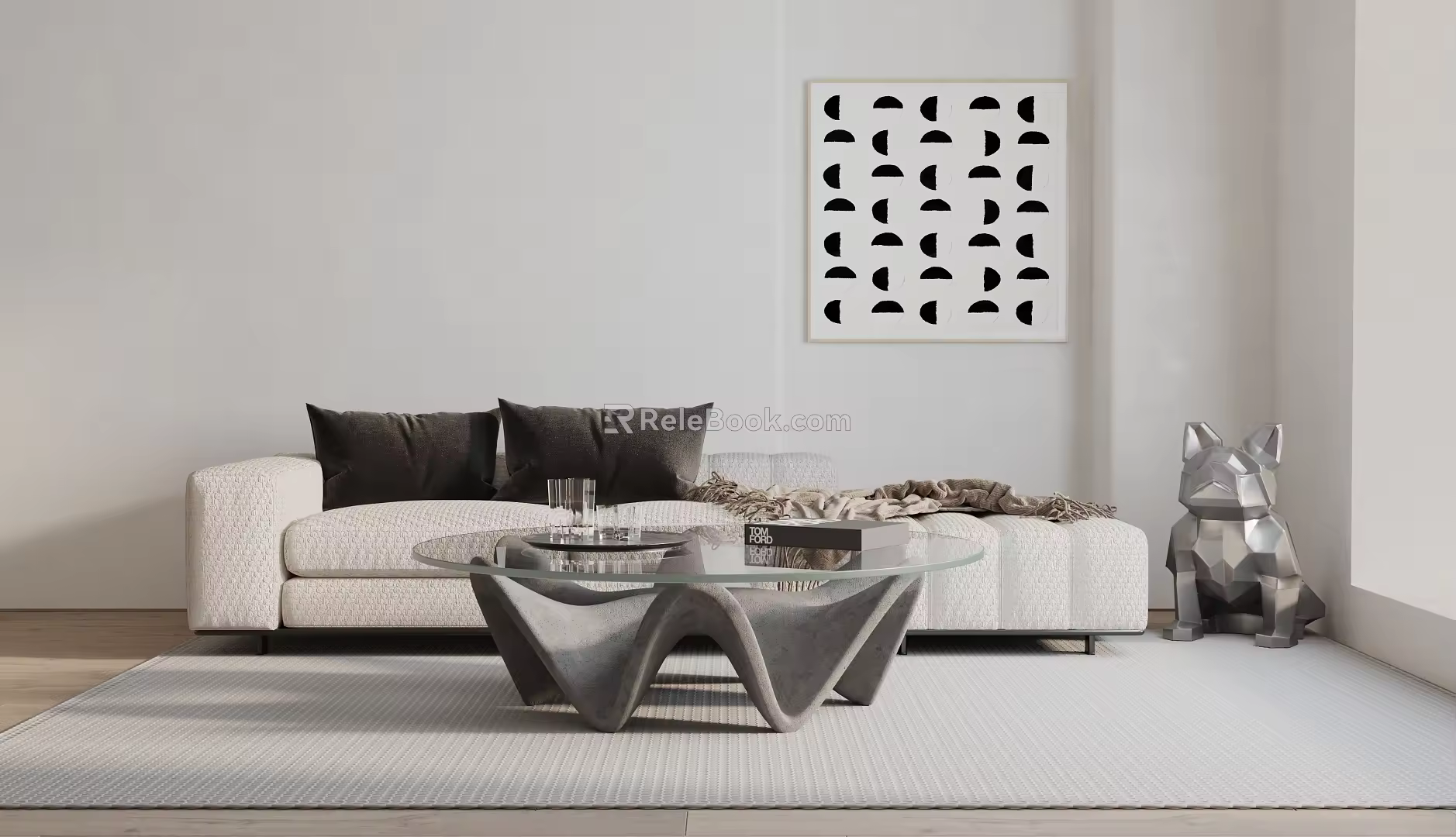 Modern Multiplayer Sofa 3d model
