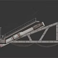 Heavy Duty Industrial Conveyor Equipment With Metal Frame And Belt System