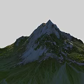 Scenic Mountain Garden Landscape With Lush Green Grass And Snowy Peaks