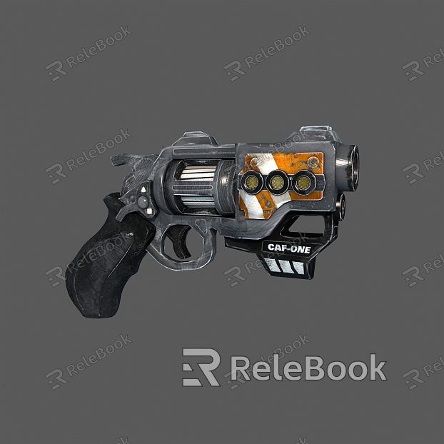 modern gun sci-fi pistol model