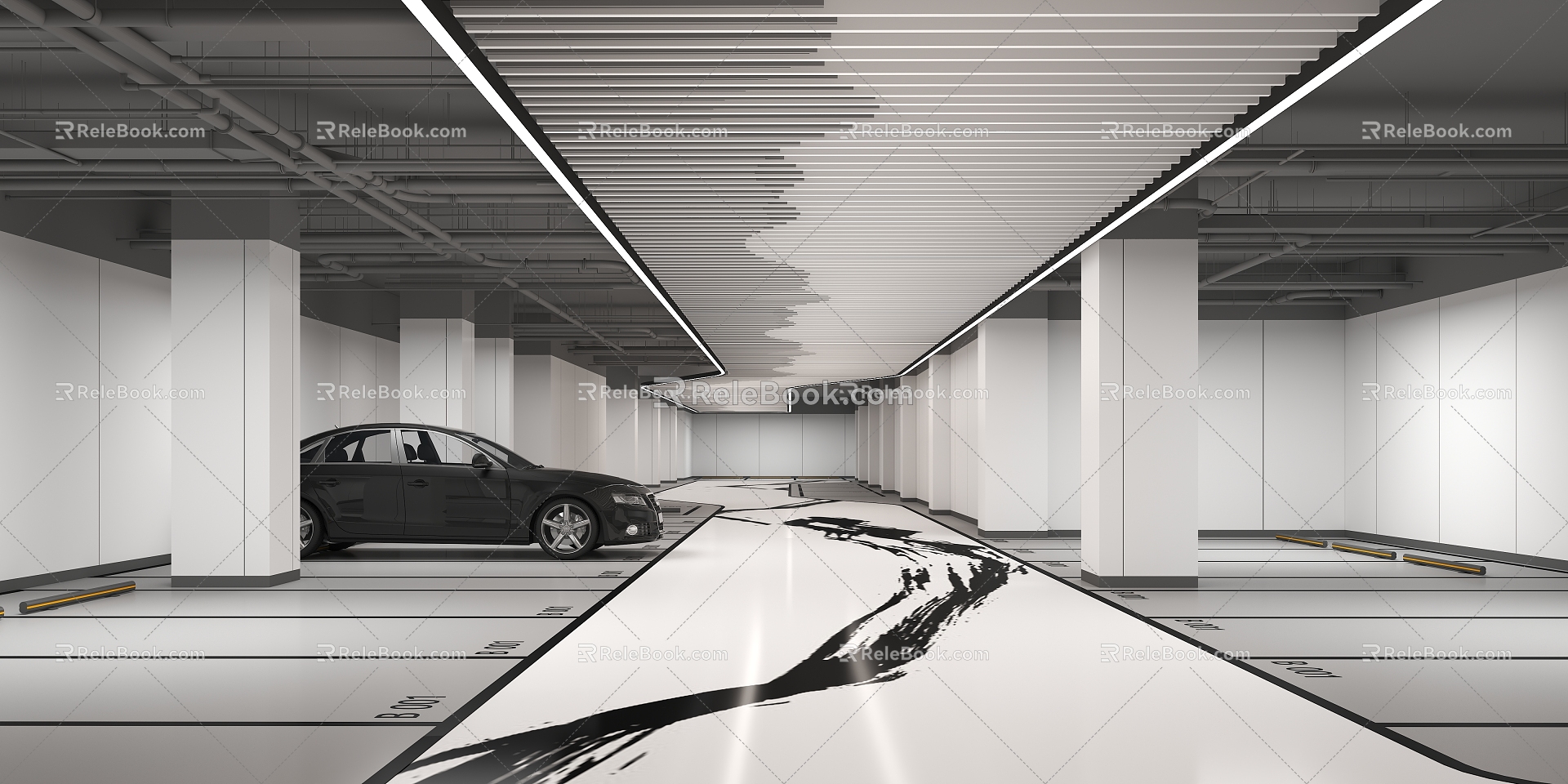 Modern Garage 3d model