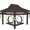 New Chinese style pavilion porch 3d model