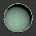 Light Green Petal Shaped Ceramic Bowl for Daily Use and Home Decor