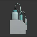 Advanced Organ And Hair Treatment Device With White Body And Blue Components
