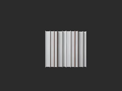 Books And Magazines Neatly Arranged On Gray Background With White Vertical Stripes 3d model