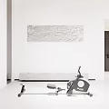 Indoor Rowing Machine For Home Gym With Digital Monitor And Comfortable Seat