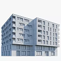 Modern Multi Storey Residential Apartment Building With Elegant Wooden Facade And Sleek Glass Balconies