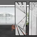 Modern partition 3d model