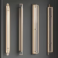 Sleek Modern Gold Metal Vertical Wall Lamps For Contemporary Interior Decor
