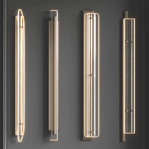 Light Luxury Wall Lamp Wall Lamp Combination 3d model