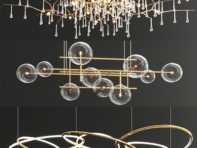 Light Luxury Metal Crystal Chandelier model