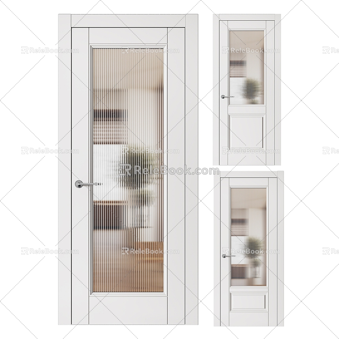 Modern Minimalist Room Door Door Minimalist Room Door Entry Door Glass Door Toilet Door 3d model