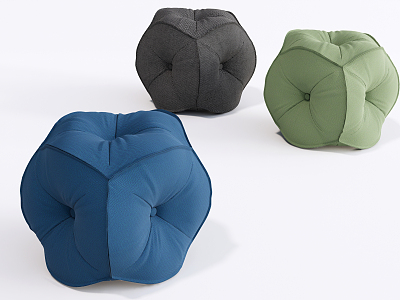 Modern sofa stool 3d model