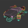 Modern Drones Sci-Fi Drones Unmanned Aerial Vehicle Unmanned Aerial Vehicle 3d model
