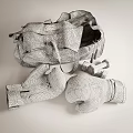 Essential Sports Equipment Including Red Boxing Gloves Blue Gym Bag Jump Ropes And Orange Dumbbells