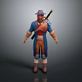 Warrior Samurai Soldier Guard Assassin Killer Ancient Soldier Ancient Assassin Killer 3d model