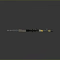 Modern Yellow And Gray Sniper Rifle With Scope And Long Barrel Design
