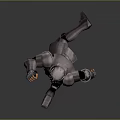 3D Fantasy Knight Character In Steel Armor With Dynamic Running Pose