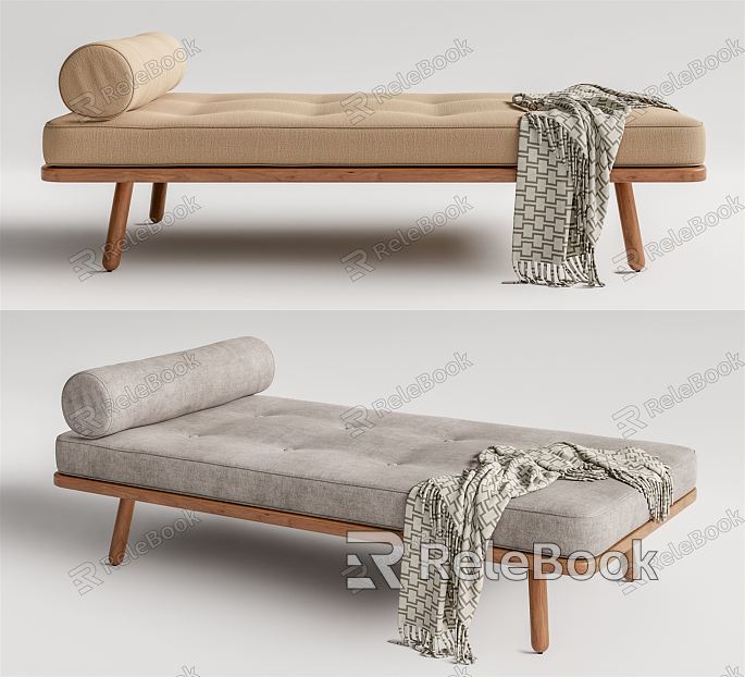 New Chinese Style Bed End Stool Bench Bed End Stool model