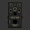 Black Sputnik Chromatic Fuzz Musical Instrument Effects Pedal With Knobs And Maker's Mark 3d model