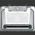 Vintage Desktop Computer Classic Model With Retro Design Monitor And Ventilation Grille