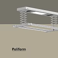 Poliform Suspended Drying Rack With Spring Structure And Ceiling Installation