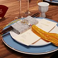 Elegant Round Dining Table Set With Matching Chairs Tableware Vase And Fresh Flowers