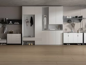 Modern Shoe Cabinet Modern Entrance Shoe Cabinet 3d model