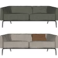 Modern double sofa 3d model