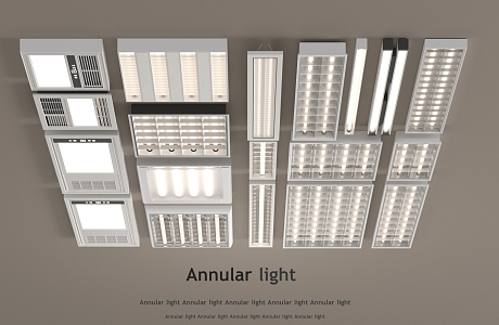 Grille lamp strip lamp bath heater 3d model