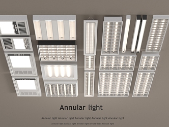 Grille lamp strip lamp bath heater 3d model