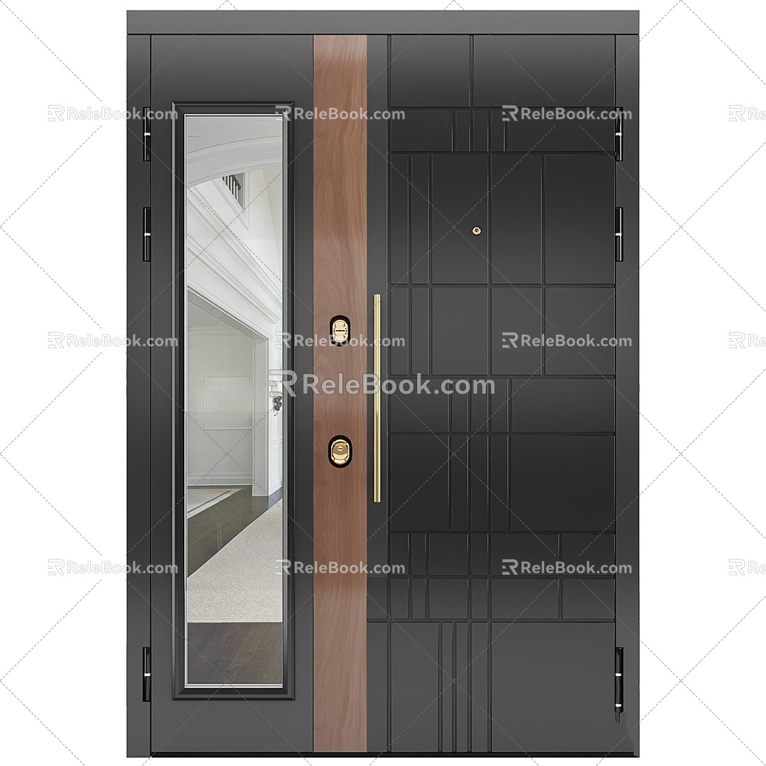 Modern Other Door Entrance Street Exterior Interior 3d model