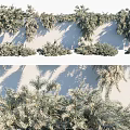 Green Decorative Vines With Lush Leafy Branches And Natural Foliage Covering Wall Surface