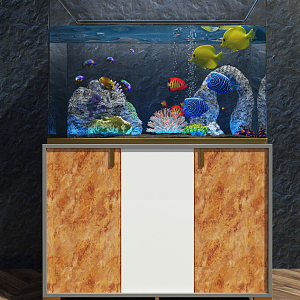 Modern Fish Tank Aquarium Fish Tank Cabinet 3d model