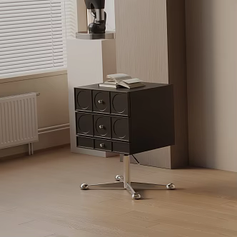 Modern Bedside Cabinet 3d model