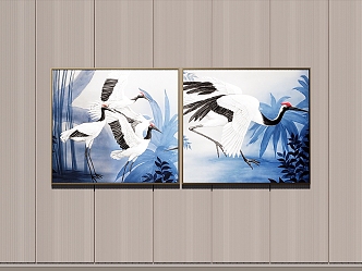 New Chinese Animal Painting Hanging Painting 3d model