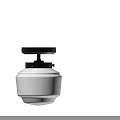 Modern Minimalist Ceiling Light With White Body Black Top Sleek Design For Interior Spaces