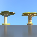 Modern Column Decorative Column 3d model
